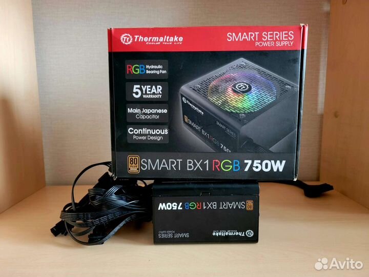 Блок питания thermaltake 750w smart bx1 RGB