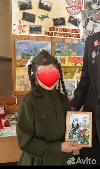 Детская военная форма для девочки 146