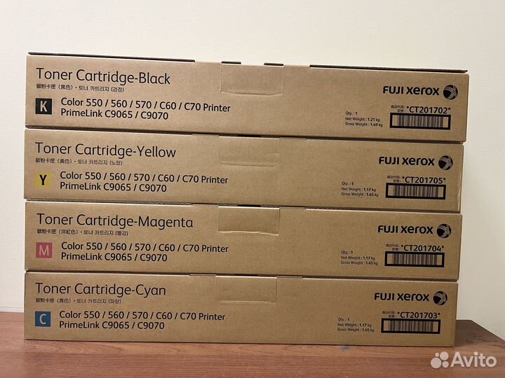 Оригинальный тонер Xerox C60/C70/550/560/700