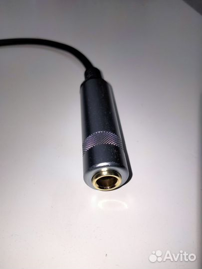 Качественный переходник Premium jack 3.5-jack 6.3