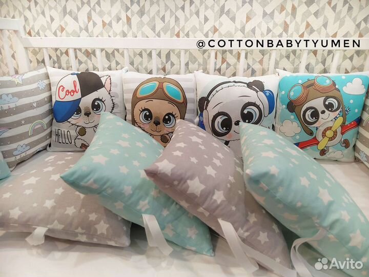 Бортики в кроватку