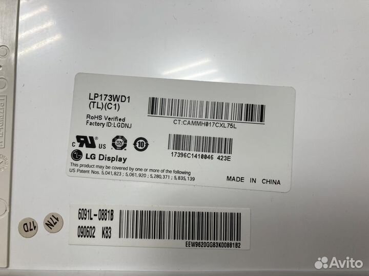 Матрица LP173WD1 (TL)(C1)