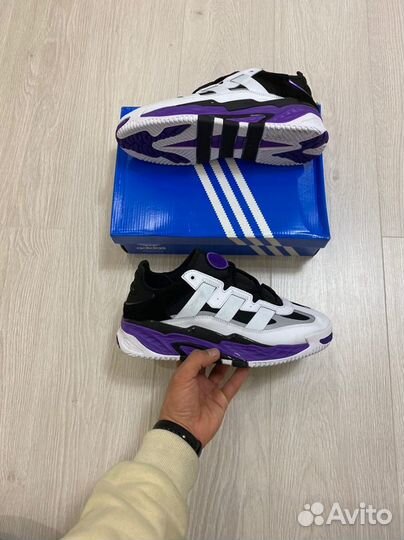 Кроссовки Adidas Niteball White Purple (36-45)