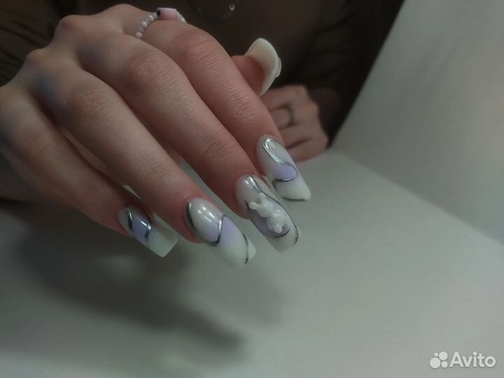 Маникюр/наращивание/окрашивание бровей