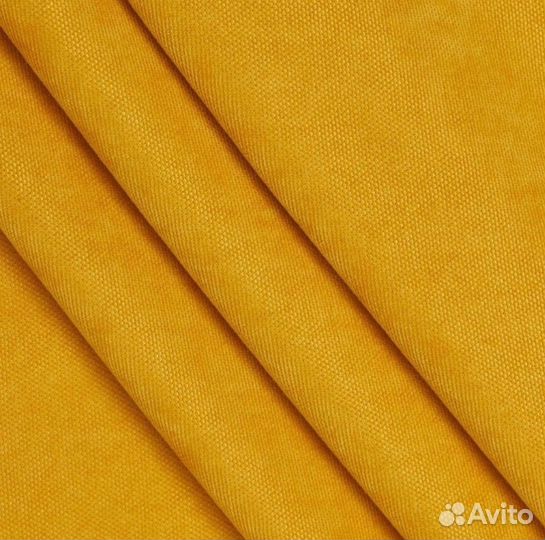 Шторы желтые канвас