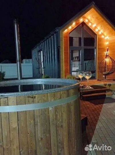 Банный чан купель с подогревом Ирий Комфорт