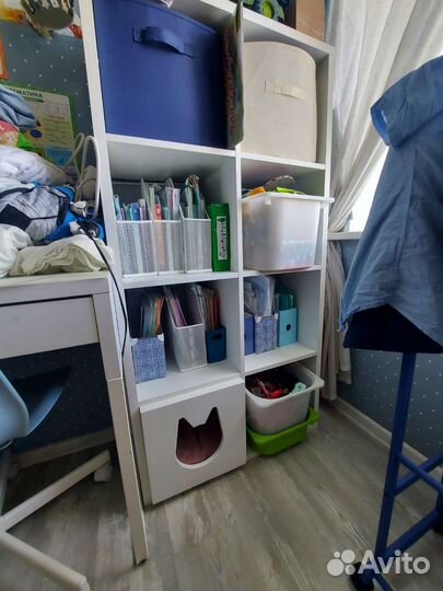 Домик для кошки в стеллаж икея