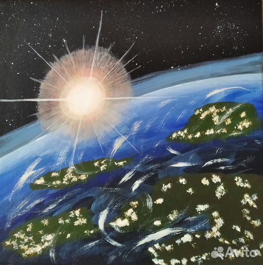 Интерьерная картина Диптих Космос