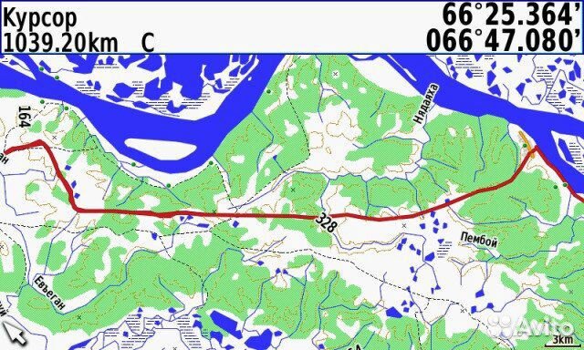 Карта для Garmin gpsmap 276cx, montana