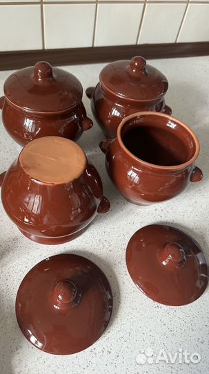 Горшочки глиняные для запекания
