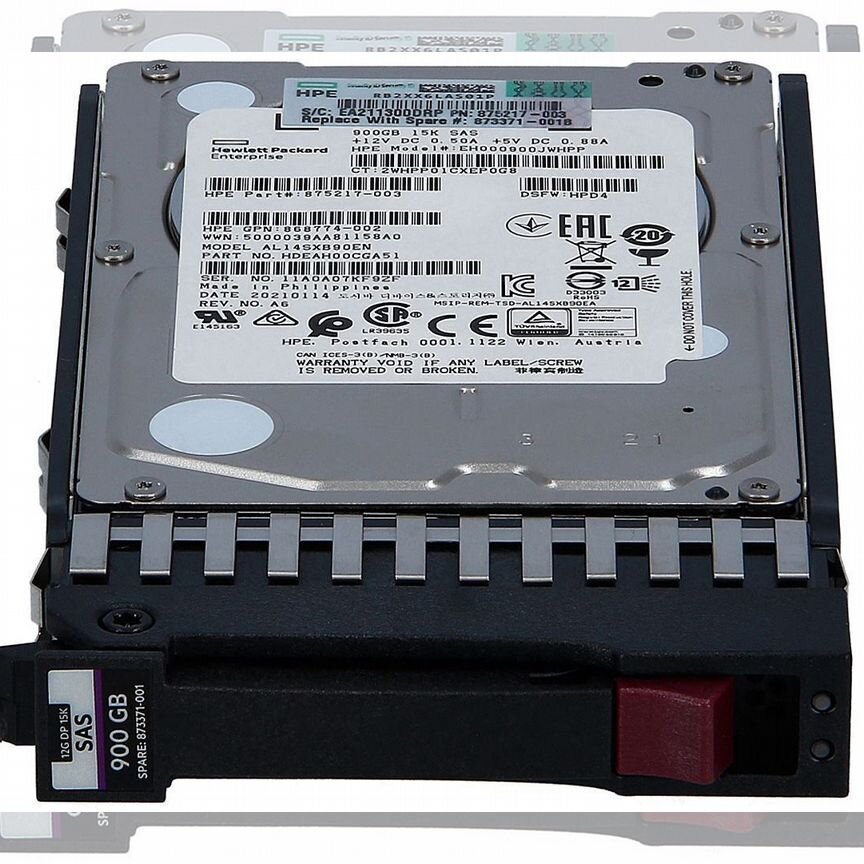 [Q1H47A] Жесткий Диск Hp 873371-001 R0p89a 900gb 15k Q1h47a