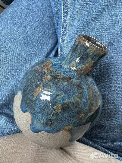 Керамическая ваза ручной работы