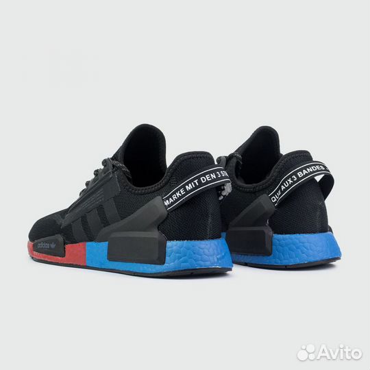 Кроссовки Adidas NMD R1 V2 Black / Reb Blue