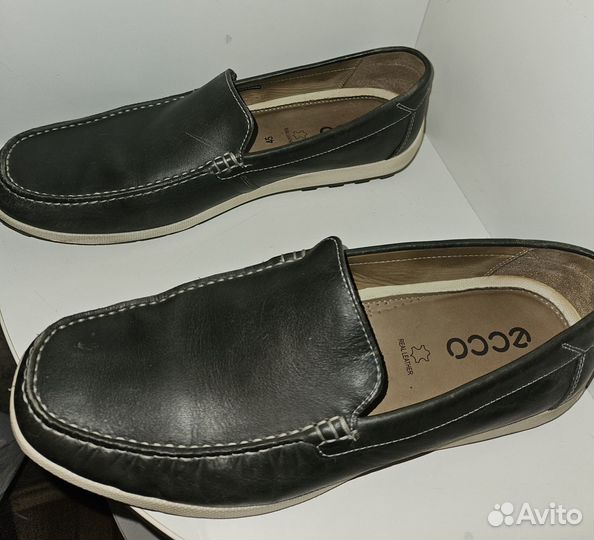 Лоферы мужские темно-серые Ecco размер 45