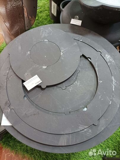 Металлические кольца на печь