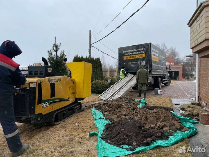 Прокол гнб. Мини гнб. Горизонтальное бурение