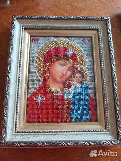 Икона вышитая бисером