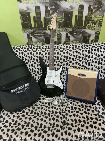 Электрогитара yamaha+комбик