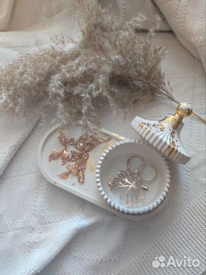 Шкатулка интерьерная из гипса