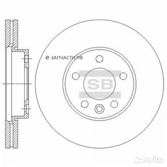 Sangsin brake SD5703 Диск тормозной
