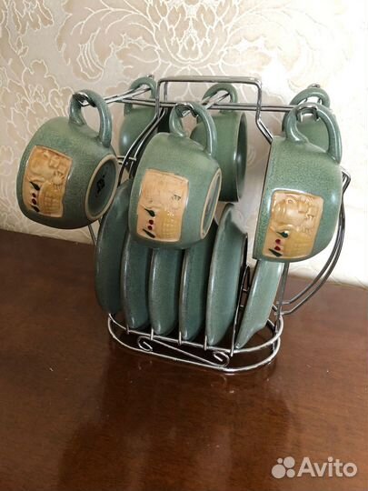 Чайный набор vabene vb 1002 с подставкой