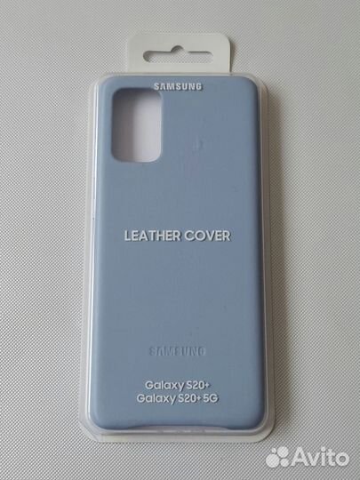 Чехол Leather Cover на Samsung S20+ оригинал