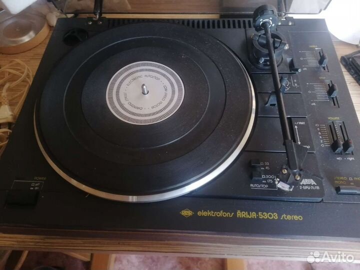 Проигрыватель винила СССР Ария эф 5303 стерео