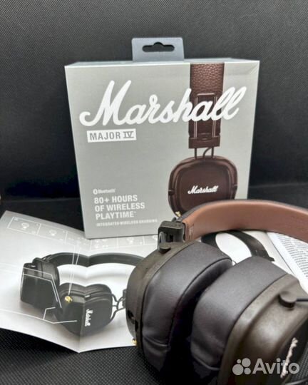 Беспроводные наушники Marshall Major 4 Brown