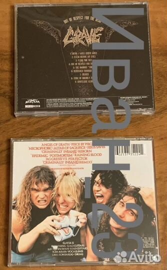 CD диск Slayer Grave thrash metal death 1986 2015