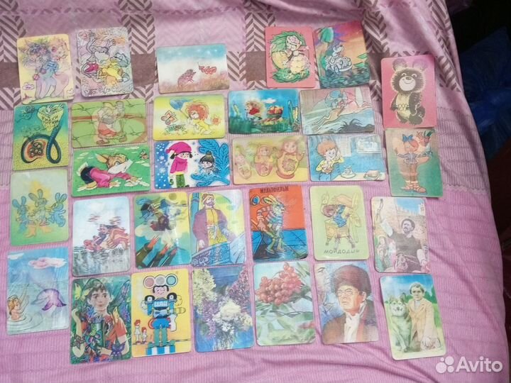 Переливные календарики СССР