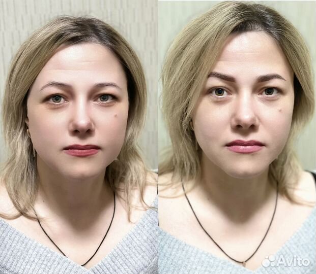 Модель брови губы