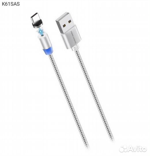 USB кабель More choice Magnetic K61SA USB Type C