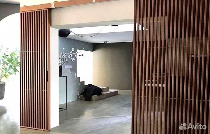 Раздвижная реечная дверь