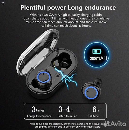 Новые, беспроводные наушники Y50, Bluetooth 5,0