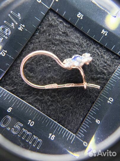 Детские золотые серёжки 585 проба новые