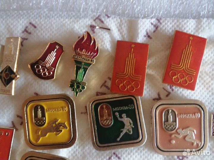 Значки СССР олимпиада 80