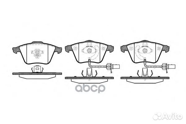 Колодки тормозные 0964.12 Mitsubishi Lancer 03