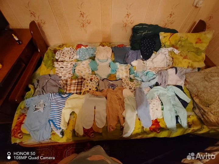 Детские вещи пакетом на мальчика размер 56-62