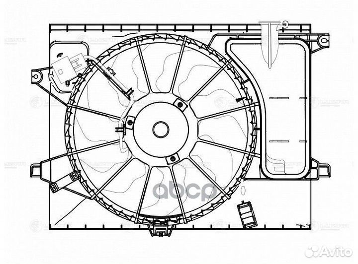Э/вентилятор охл. Kia Soul II (13) 1.6i/2.0i (с