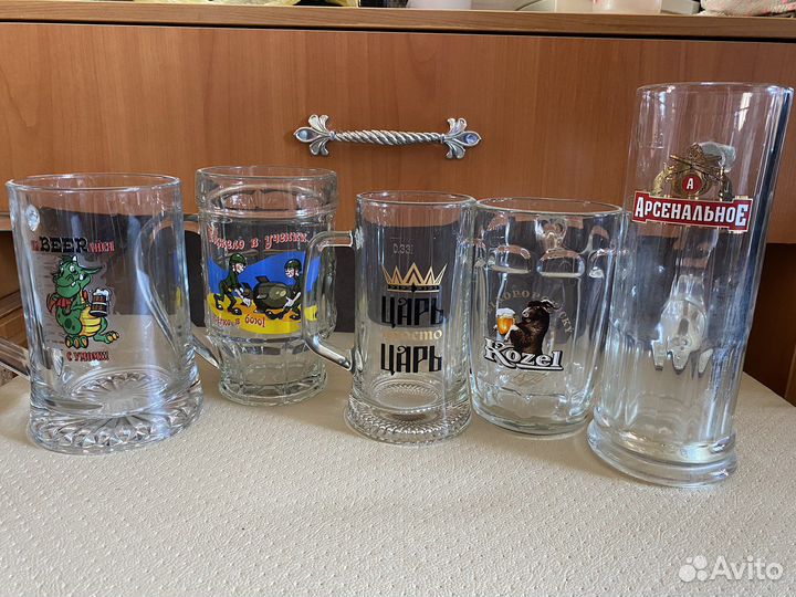 Пивные кружки и бокалы
