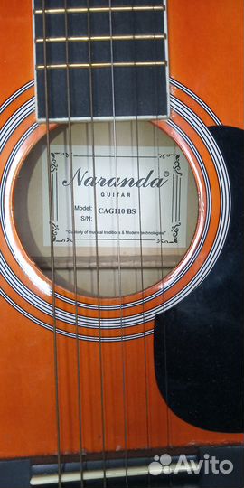 Акустическая гитара Naranda CAG110BS не новая