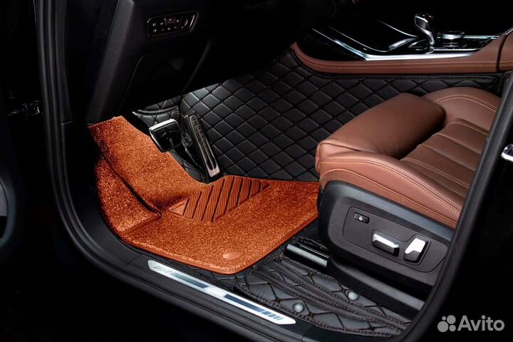 3D Коврики Geely Салон Багажник из Экокожи