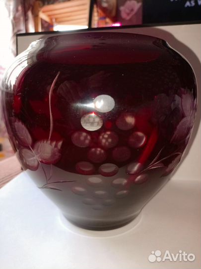 Ваза цветное стекло СССР