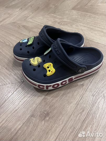 Сабо crocs c11 детские синие