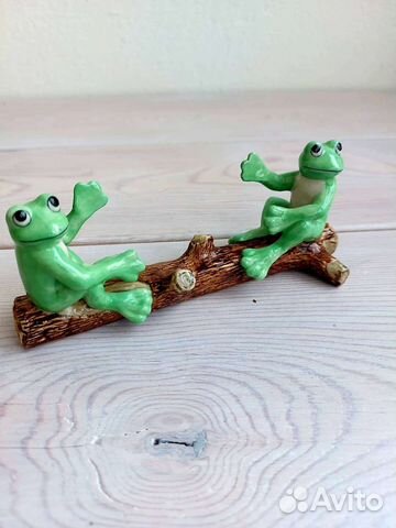 Лягушки статуэтка держатель для визитки