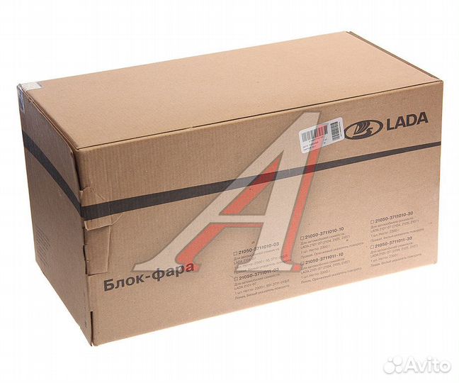 Фара блок ваз-2105, 2107 левая с белым у/п