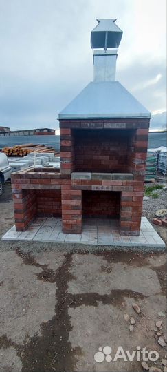 Мангальная зона из lego кирпича