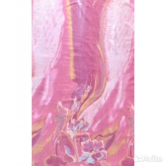 Штора для ванной тканевая розовая Турция