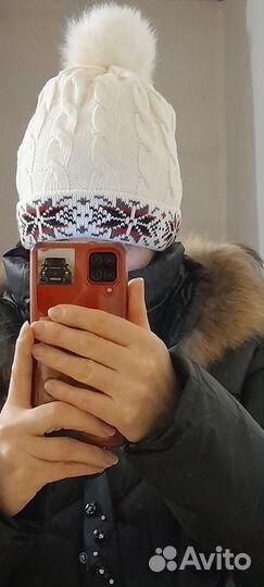 Шапка зимняя женская с шарфом