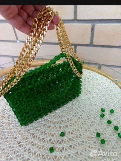 Cумка из акриловых бусин